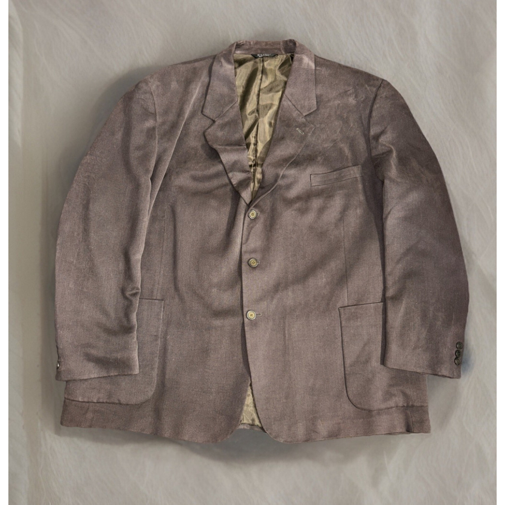 Bolzano Uomo Collisions 54R Brown Dusty Purple Textured Blazer Three Button
